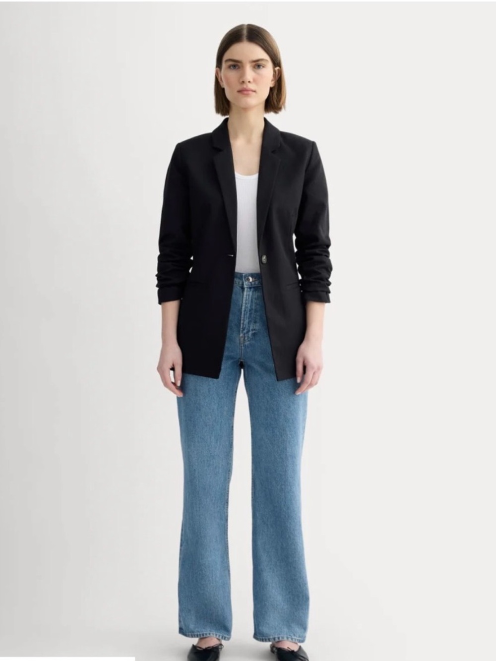 Everlane The Forever 90s Jean NWT High Rise Straight Leg Size 33 Organic Cotton